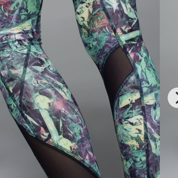 Lululemon Inspire Tight Luxtreme (Mesh) Multi color size 4 - Picture 7 of 11